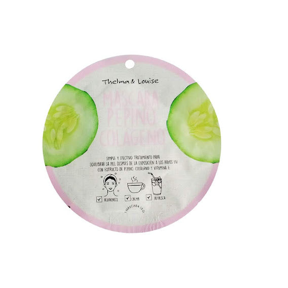 Máscara facial de Pepino + colágeno