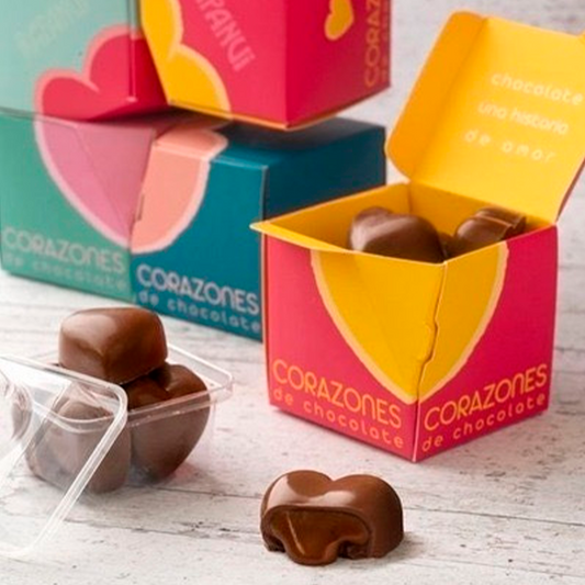 RAPANUI Corazones  de Chocolates rellenos