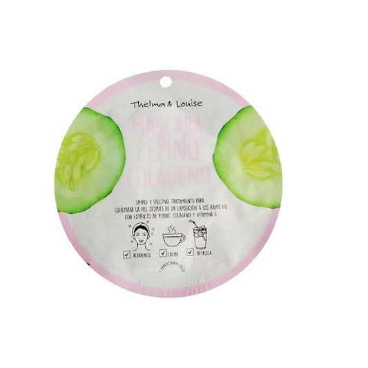Máscara facial de Pepino + colágeno