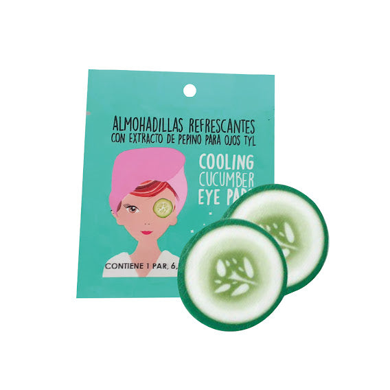 Almohadillas refrescantes de pepino para ojos